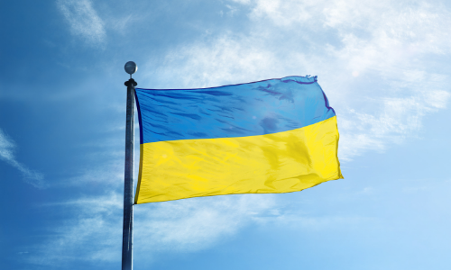 Ukrainische Flagge