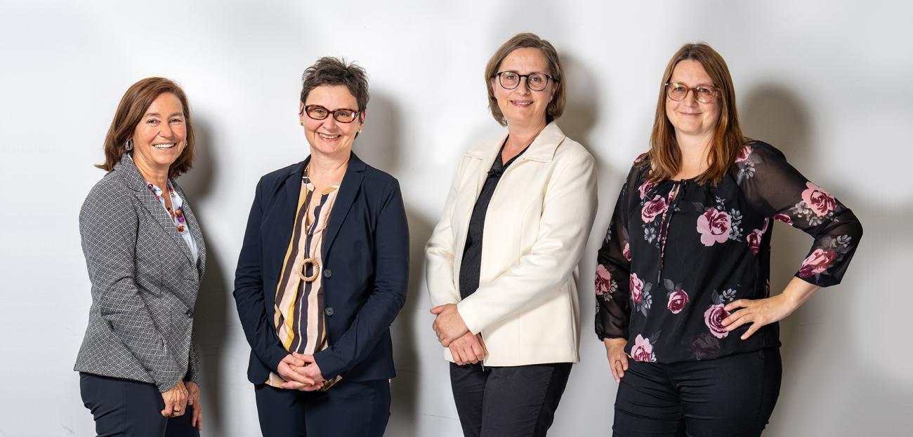 Aufsichtsrat von links nach rechts: Dr. Corinna Lehnert, Susanne Panz, Nicol Wolbring, Heike Keuser